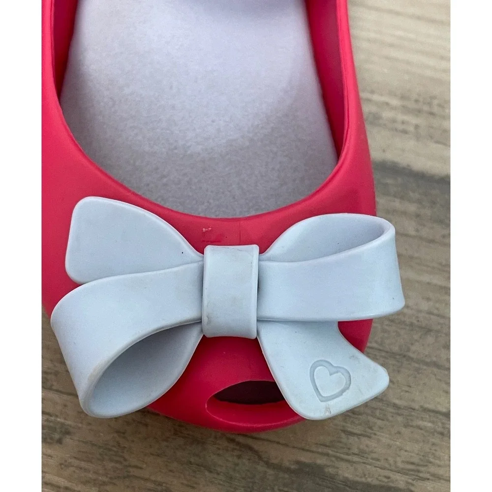 Mini Melissa Ultragirl Mary Jane Jelly Shoes Pink  Toddler sz 7
